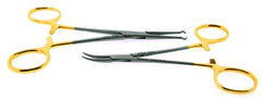 BR Surgical Vasectomy Forceps Set BR Surgical Surgical Grade Stainless Steel / Tungsten Carbide NonSterile Ratchet Lock Finger Ring Handle - M-696058-3555 - Each