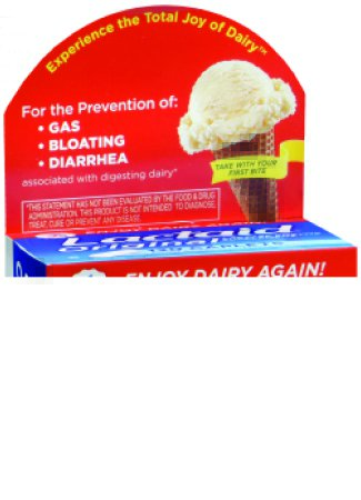 Johnson & Johnson Consumer Dietary Supplement Lactaid® Original Lactase Enzyme 3300 IU Strength Caplet 120 per Box Unflavored