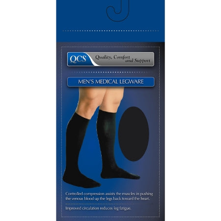 Scott Specialties Compression Socks QCS Knee High Medium / Large Black Closed Toe