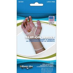 Scott Specialties Wrist Support Sleeve Cotton Elastic Left or Right Hand Beige Medium