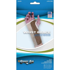 Scott Specialties Wrist Brace Contoured Elastic / Suede Right Hand Beige Small
