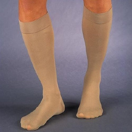 BSN Medical Compression Stocking JOBST® for Men Knee High Small Khaki Closed Toe