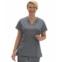 Fashion Seal Uniforms Scrub Shirt 2X-Large Black 2 Pockets Short Set-In Sleeve Female - M-1115481-1412 - Each