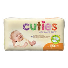 First Quality Unisex Baby Diaper Cuties® Size 1 Disposable Heavy Absorbency - M-699151-1451 - Pack of 1