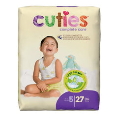 First Quality Unisex Baby Diaper Cuties® Size 5 Disposable Heavy Absorbency - M-699155-1342 - Pack of 1
