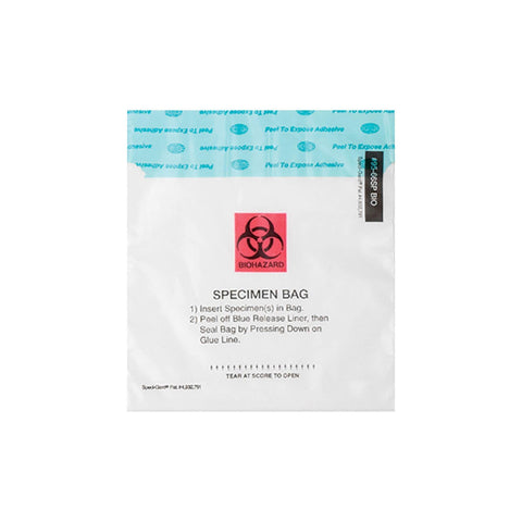 6"W x 6"H Adhesive Closure Specimen Bags 6"W x 6"H ,2000 / pk - Axiom Medical Supplies