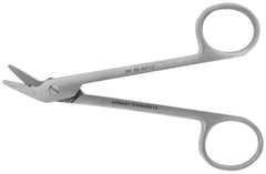 BR Surgical Wire Cutting Scissors 4-3/4 Inch Length Finger Ring Handle Angled Blunt Tip / Blunt Tip - M-700275-3956 - Each