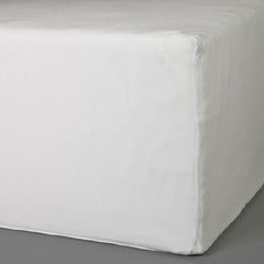 Standard Textile Bed Sheet Fitted 36 X 75 X 11 Inch White Cotton 44% / Polyester 52% / Spandex 4% Reusable