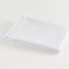 Standard Textile Bed Sheet Draw 54 X 72 Inch White Cotton 50% / Polyester 50%