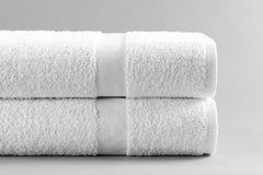 Standard Textile Bath Towel 24 X 50 Inch Cotton 86% / Polyester 14% Terry Cloth White Reusable