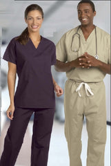 Fashion Seal Uniforms Scrub Shirt Medium Jade Green 1 Pocket Short Set-In Sleeve Unisex