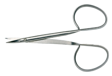 BR Surgical Iris Scissors BR Surgical 3-3/4 Inch Length Surgical Grade Stainless Steel NonSterile Ribbon Style Finger Ring Handle Straight Sharp Tip / Sharp Tip - M-701165-1306 - Each