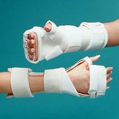 Patterson Medical Supply Arthritis Hand Splint Rolyan® Arthritis Mitt Thermoplastic / Plastazote / Polyform Light Left Hand Beige / White Small