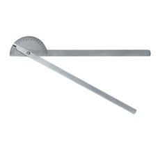 Fabrication Enterprises Conzett Goniometer Baseline® Metal, Stainless Steel 0.5 X 2 X 15 Inch 14 nch Legs, 180° Head is Marked in 1° Increments