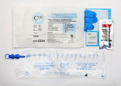 Cure Medical Intermittent Catheter Kit Cure Catheter™ Closed System / Straight Tip 14 Fr. Without Balloon