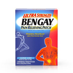 Johnson & Johnson Consumer Topical Pain Relief Bengay® Ultra Strength 5% Strength Menthol Patch 4 per Box