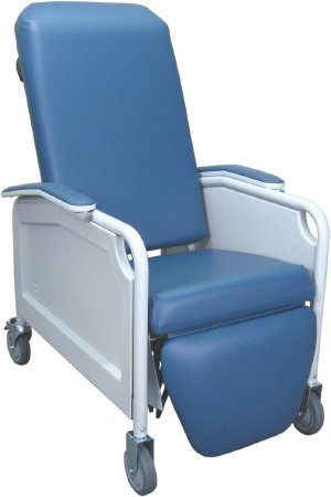 Winco Recliner Life Care Royal Blue Vinyl 5 Inch Heavy-duty Total-Lock Caster