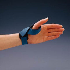 Patterson Medical Supply Thumb Loop Rolyan® Pediatric Child Size Hook and Loop Closure Black / Blue