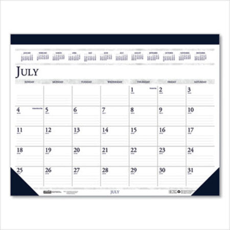 House of Doolittle™ 100% Recycled Academic Desk Pad Calendar, 18.5 x 13, 2021-2022