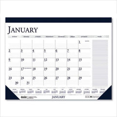 House of Doolittle™ Recycled Two-Color Monthly Desk Calendar with Large Notes Section, 18.5 x13, 2021