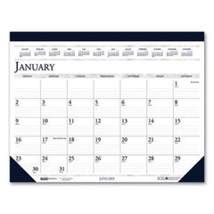 House of Doolittle™ Recycled Two-Color Monthly Desk Pad Calendar, 22 x 17, 2021