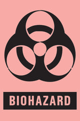 Precision Dynamics Pre-Printed Label Timemed Warning Label Fluorescent Red Paper Biohazard / Symbol Black Biohazard 2 X 3 Inch - M-70195-4536 - Roll of 1