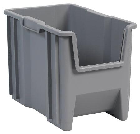 Akro-Mils Storage Bin Stak-N-Store Gray Industrial Grade Polymers 10-7/8 X 12-1/2 X 17-1/2 Inch - M-702989-3455 - Case of 4