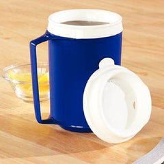 Patterson Medical Supply Drinking Mug Sammons Preston 8 oz. Blue Plastic Reusable