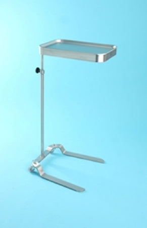 Blickman Mayo Instrument Stand Newark Tray U-Shaped Base 39.5 - 62 Inch 19.125 Inch