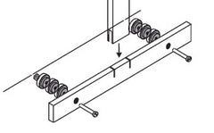 Seca Spacers / Screws seca® 222 Model 222 Stadiometer Heel Plate