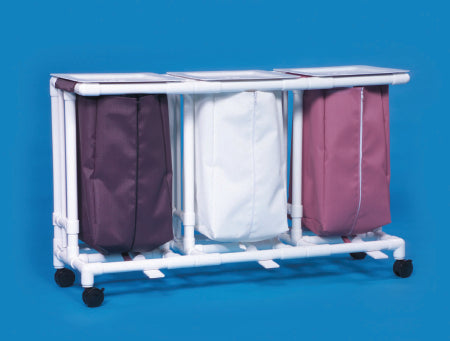 IPU Triple Hamper with Bags Classic 4 Casters 39 gal. - M-704080-4266 - Each