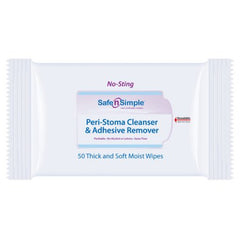 Safe N Simple Adhesive Remover Safe n Simple™ Wipe 50 per Pack