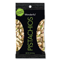 Paramount Farms® Wonderful Pistachios, Dry Roasted and Salted, 5 oz, 8/Box