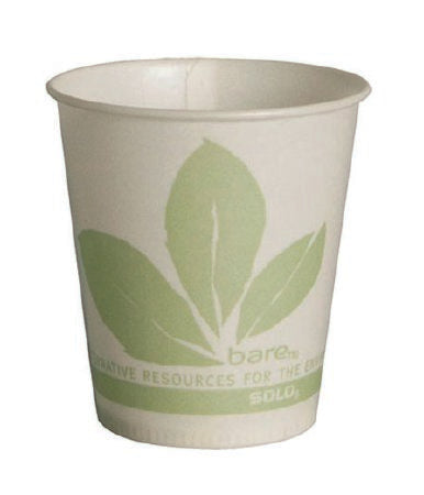 Solo Cup Drinking Cup Bare® Eco-Forward® 16 oz. Leaf Print Wax Coated Paper Disposable