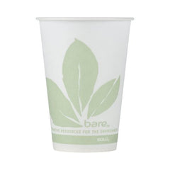 Solo Cup Drinking Cup Bare® Eco-Forward® 7 oz. Leaf Print Wax Coated Paper Disposable