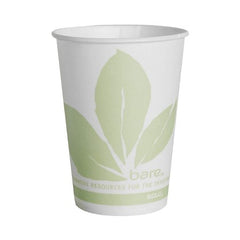 Solo Cup Drinking Cup Bare® Eco-Forward® 9 oz. Leaf Print Wax Coated Paper Disposable