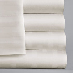 Standard Textile Bed Sheet ComforTwill™ Fitted 39 X 80 X 14 Inch Bone Cotton 70% / Polyester 30% Reusable