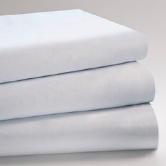 Standard Textile Bed Sheet Supreme Flat 66 X 108 Inch White Cotton 60% / Polyester 40% Reusable