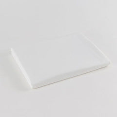 Standard Textile Bed Sheet Flat 66 X 108 Inch White Cotton 55% / Polyester 45% Reusable