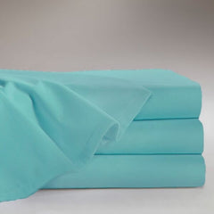 Standard Textile Bed Sheet Supreme Draw 55 X 72 Inch Misty Green Cotton 55% / Polyester 45% Reusable
