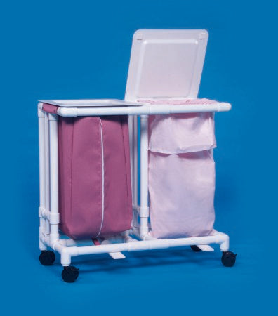 IPU Double Hamper with Bags Classic 4 Casters 39 gal. - M-705049-1229 - Each