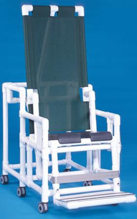 IPU Shower Chair ipu® With Arms PVC Frame Mesh Back