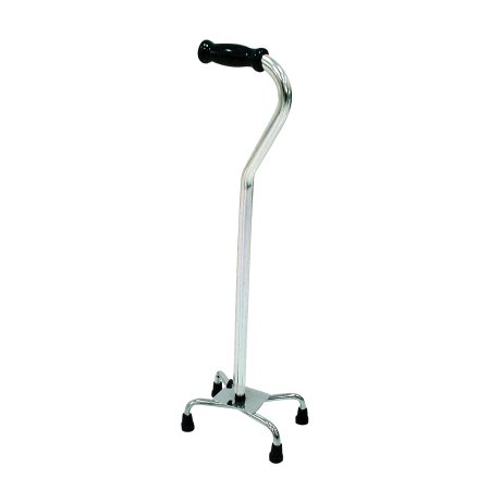 Drive Medical Small Base Quad Cane drive™ Aluminum 30 to 39 Inch Height Chrome