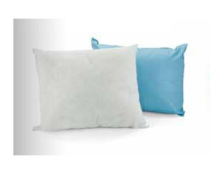 Care Line Bed Pillow Medium 18 X 24 Inch Blue Reusable