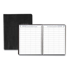 House of Doolittle™ Four-Person Group Practice Daily Appointment Book, 11 x 8.5, Black, 2021