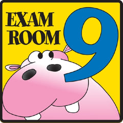 Clinton Industries Door Sign Room Sign Clinton™ Exam Room 9 - M-706594-3566 - Each