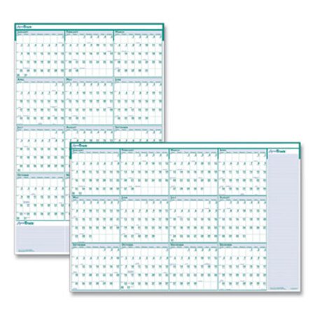 House of Doolittle™ Recycled Express Track Reversible/Erasable Yearly Wall Calendar, 24 x 37, 2021