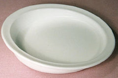 Alimed Scoop Plate Parsons White Reusable 9 Inch Diameter