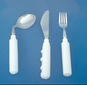 Alimed Soup Spoon Grip-Tight Right Handed / Angled White