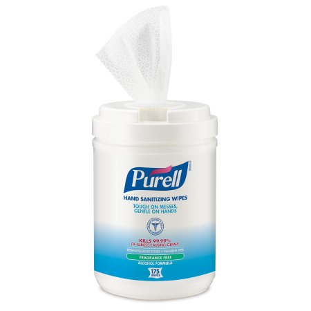 GOJO Hand Sanitizing Wipe Purell® 175 Count Ethyl Alcohol Wipe Canister